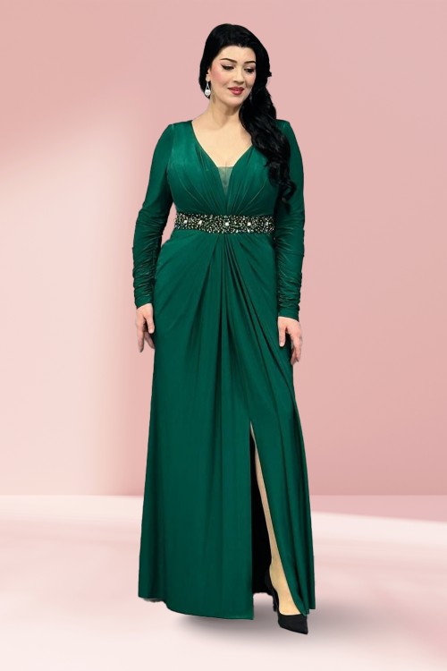 KRİSTAL  KUMAŞ VE İŞLEMELİ ABİYE